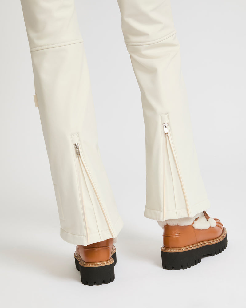 Softshell fabric flared fitted trousers - Yves Salomon Mountain - Ski