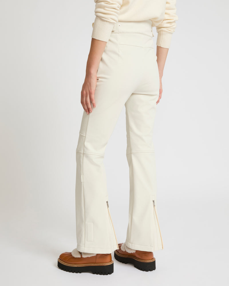 Softshell fabric flared fitted trousers - Yves Salomon Mountain - Ski