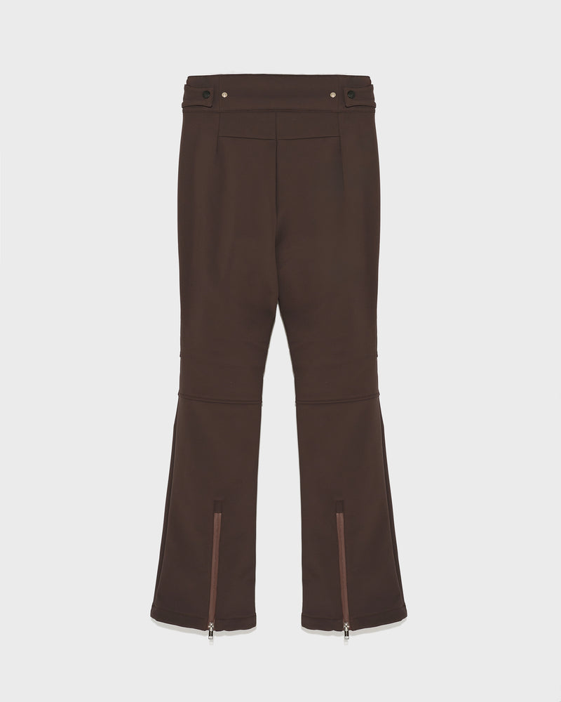 Softshell fabric flared fitted trousers - Yves Salomon Mountain - Ski