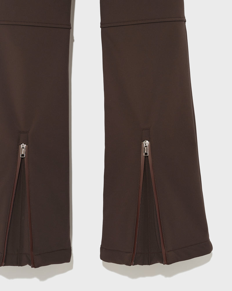 Softshell fabric flared fitted trousers - Yves Salomon Mountain - Ski