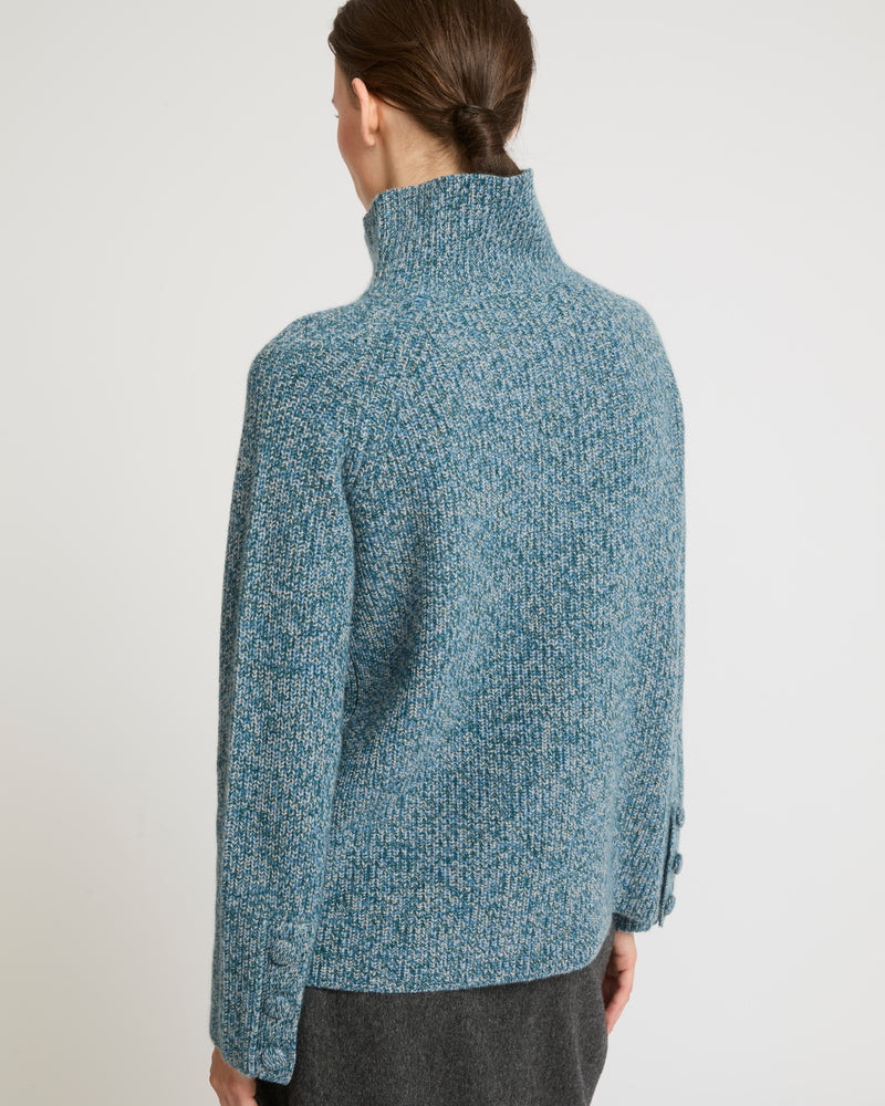 Cashmere funnel neck jumper