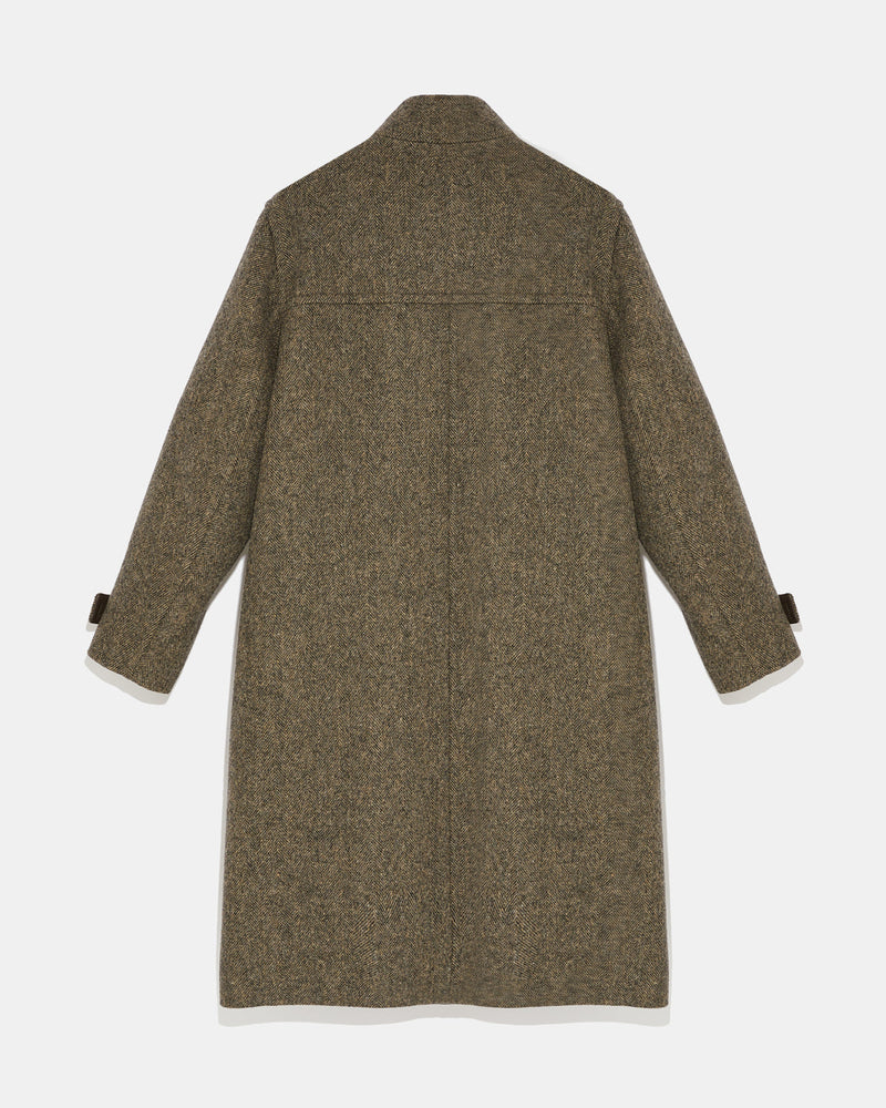 Long woollen pea coat