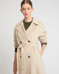 Trench long en lainage cachemire