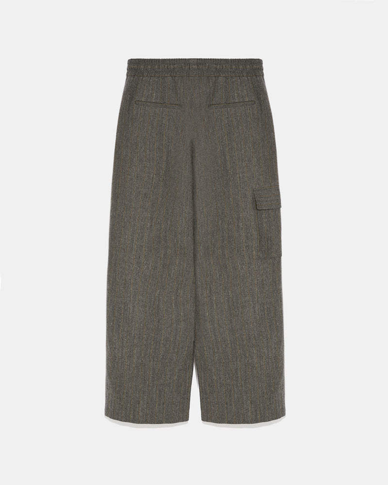 Flannel cargo trousers