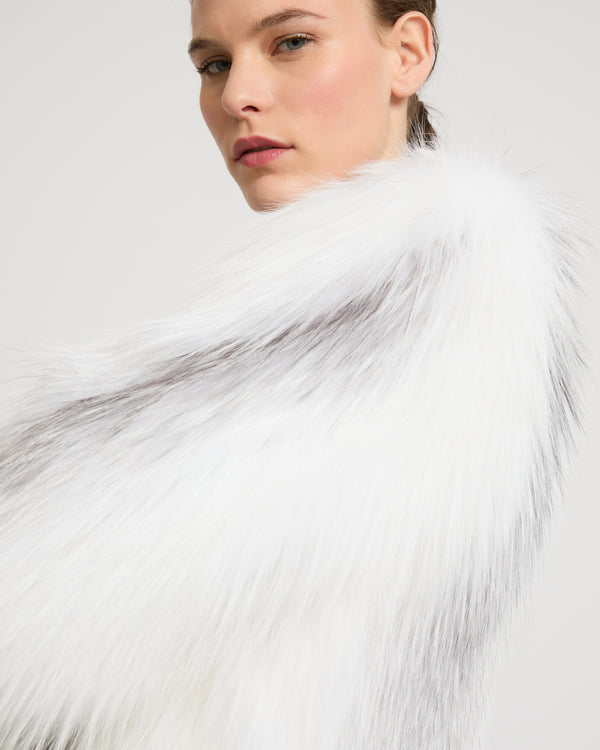 Knitted fox fur jacket